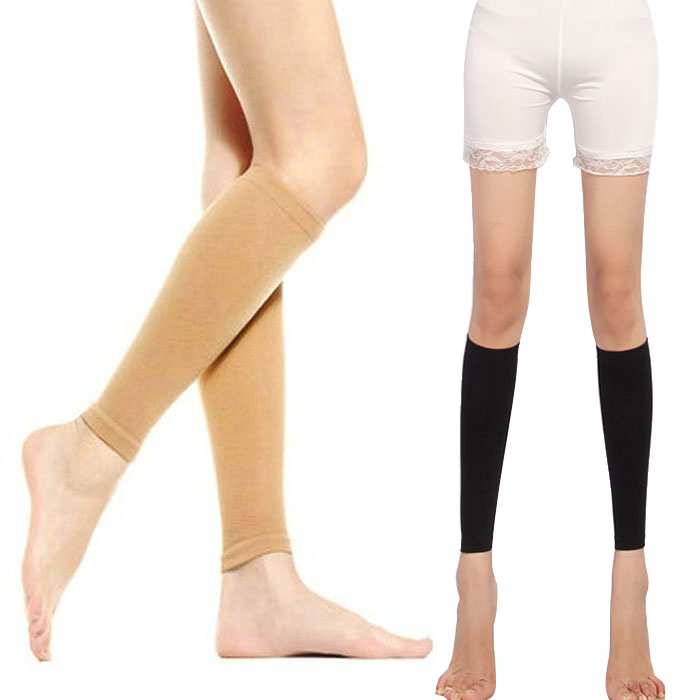 Women 680d Thin Slimming Calves Leg Shaper Compression Burn Fat Socks Ebay