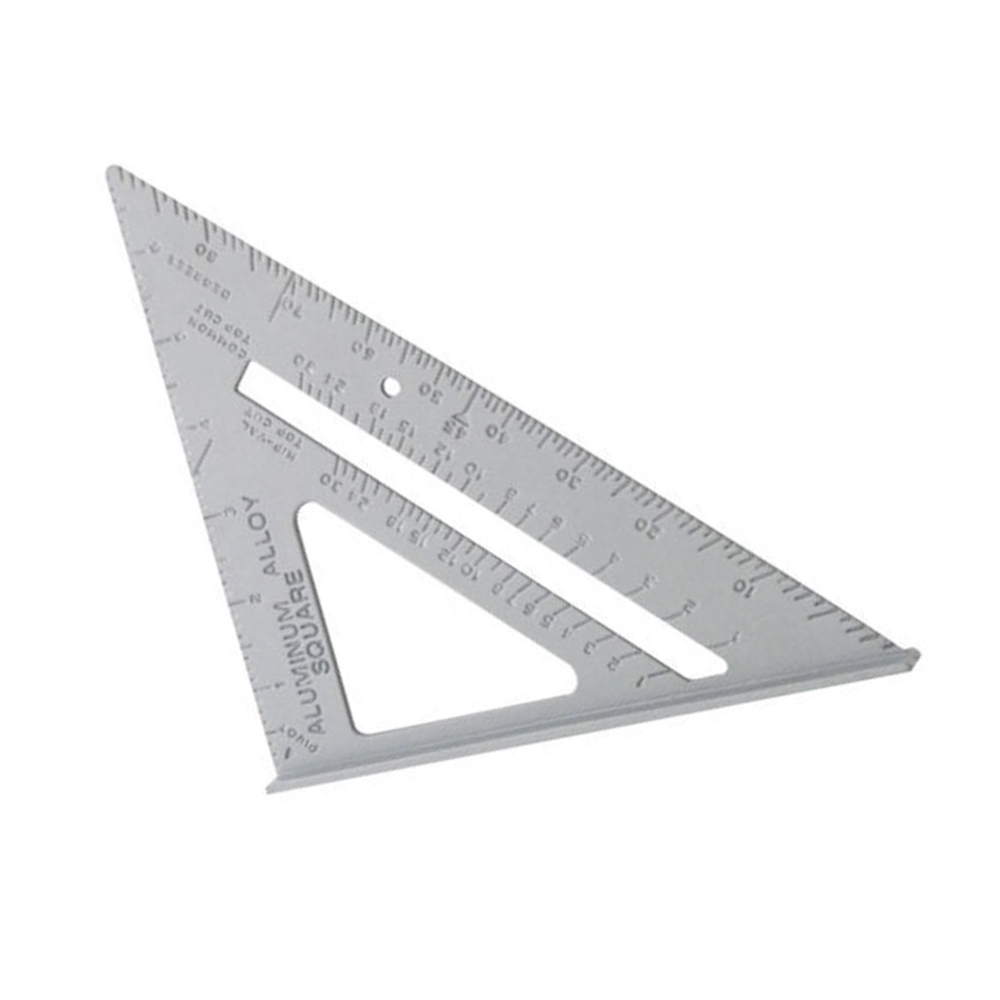 Youyijia Triangle Ruler 7 Inch Triangle Angle Protractor Layout Measurement Ruler Tool for Framing Roofing Angling & More 