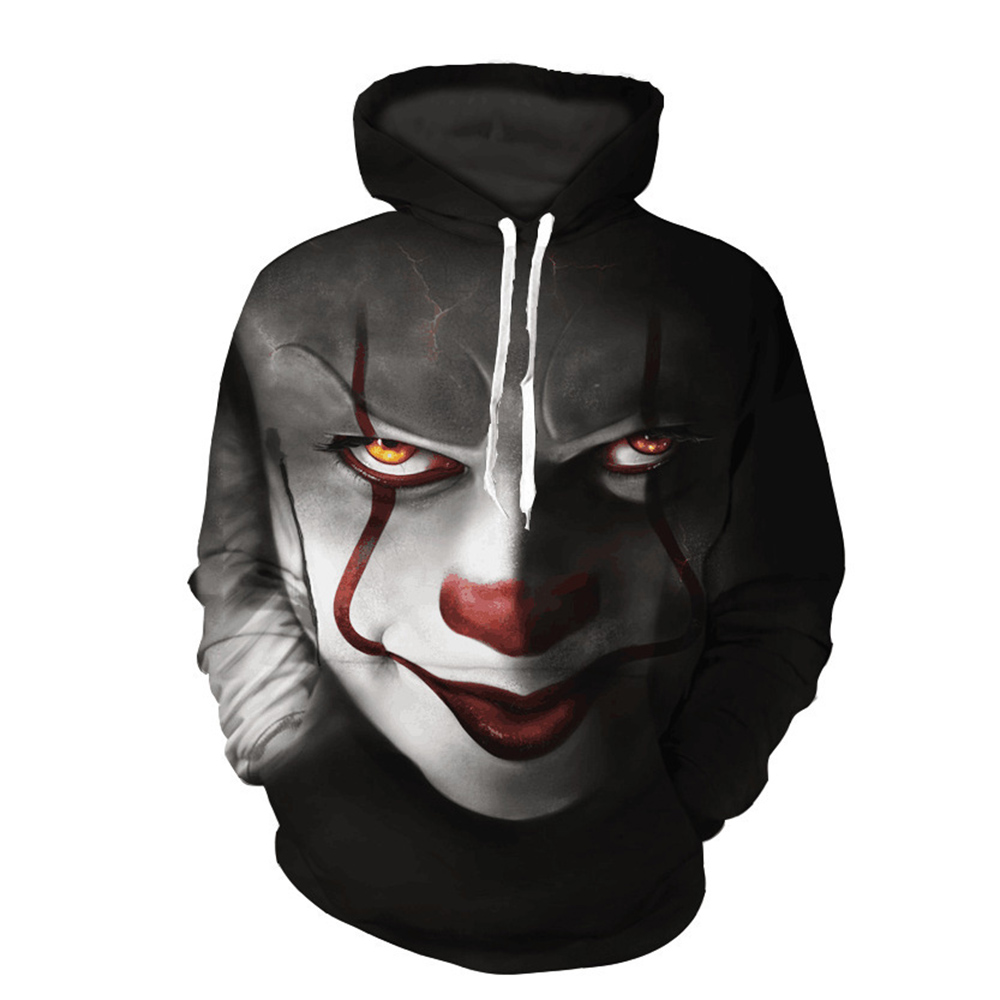 Nouvelles de Stephen King IT Pennywise Horreur Clown 3D Imprimé Unisexe Sweat Hoodies 