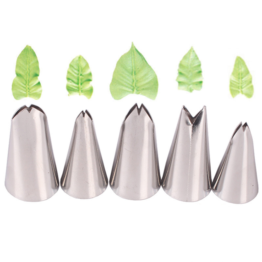 Leaves Russian Nozzle Stainless Steel Icing Piping Nozzle Pastry Tips Cake Mold
