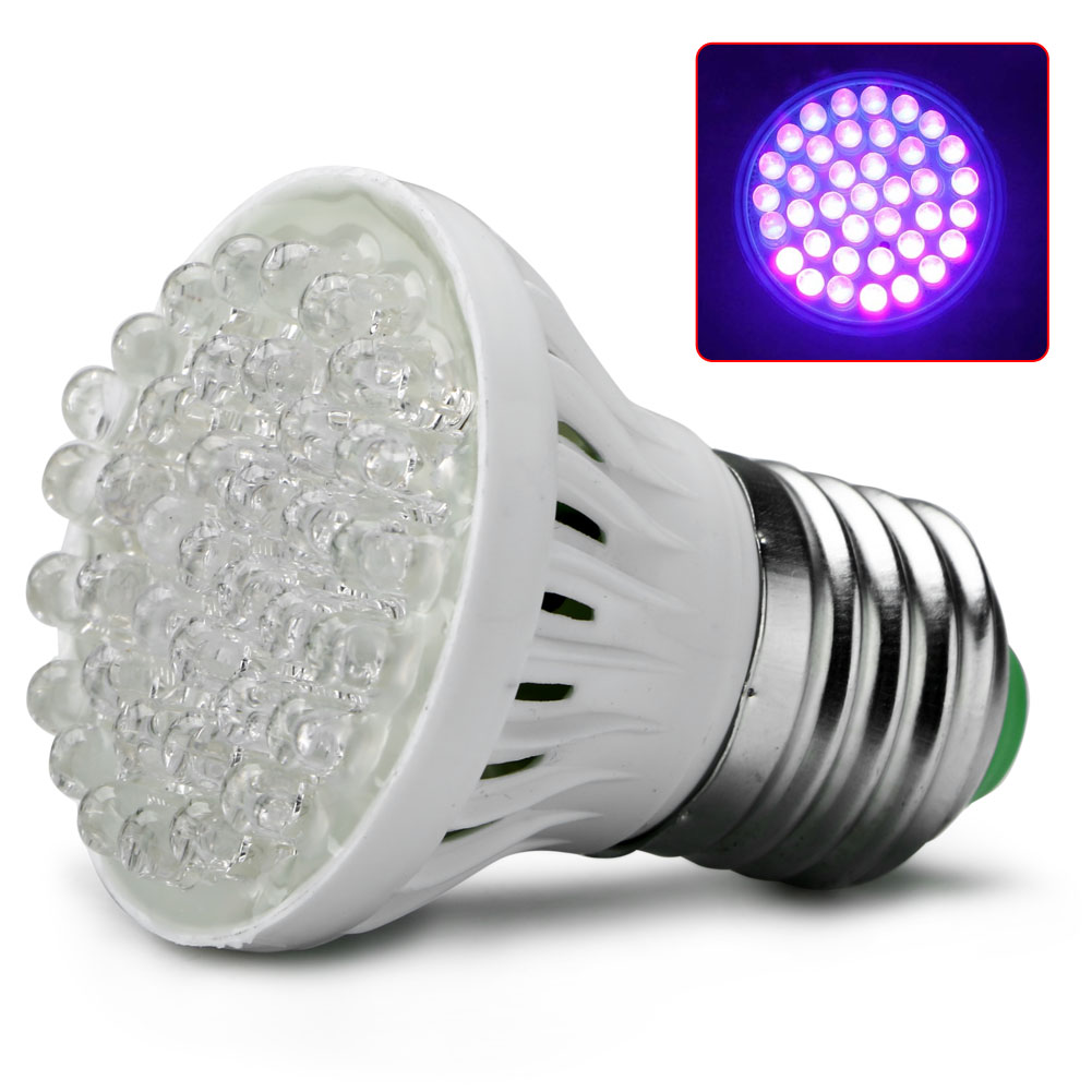 100 LED E27 UV Ultraviolet Color Purple Light Lamp Ultra Bright Lamp 110/220V 
