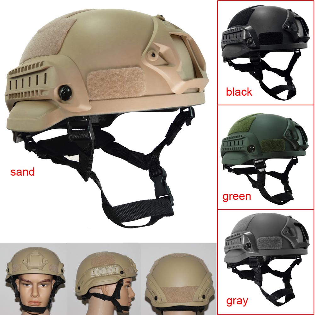 MICH2000 Outdoor Airsoft Military Tactical Combat Riding Hunting Helmet Shooting