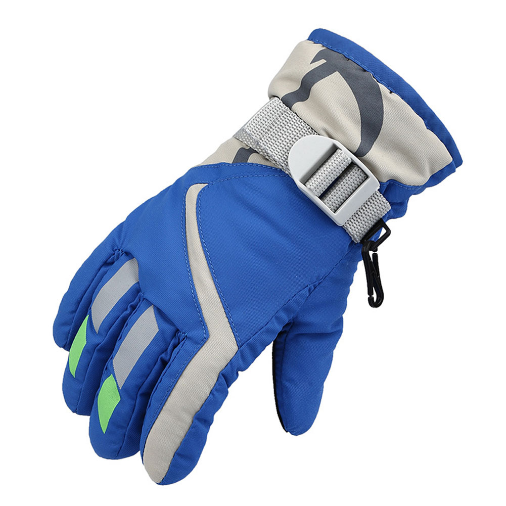 Color:Blue:Kids Children Ski Gloves Thermal Warm Waterproof Winter Snow Snowboard Outdoor