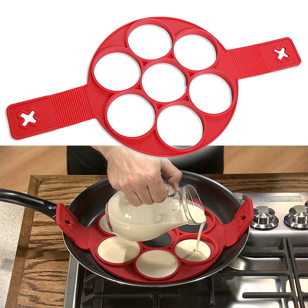 Pfannkuchen Flipper Non-Stick Pancake Maker Eierring Maker-Kitchen M2J2 X5A1 