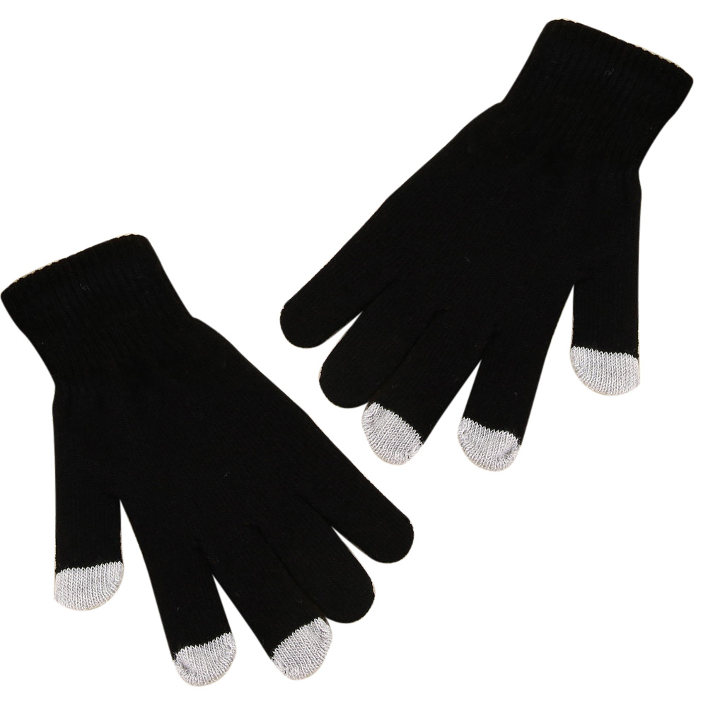 Cooraby 2 Pairs Winter Magic Gloves Classic Knit Warm Gloves Accessories for Man Woman or Teens