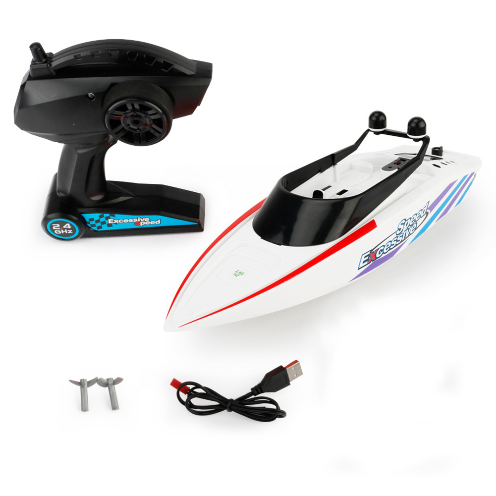 2.4G Kids Children Water Toy 4CH Waterproof Remote Control RC Racing Boat #ur