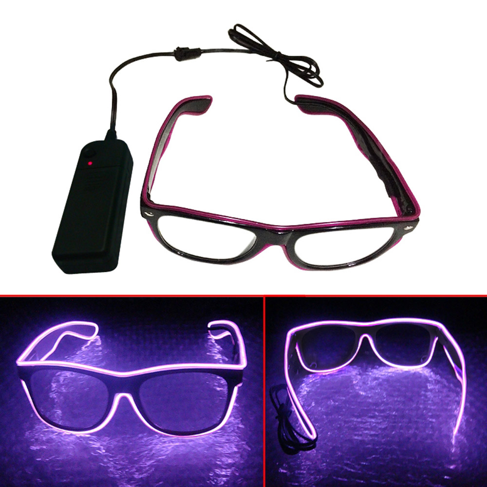 NW spécial Obturateur Light Up EL Wire Glow Shades Fête Bar Eye-porter des lunettes 