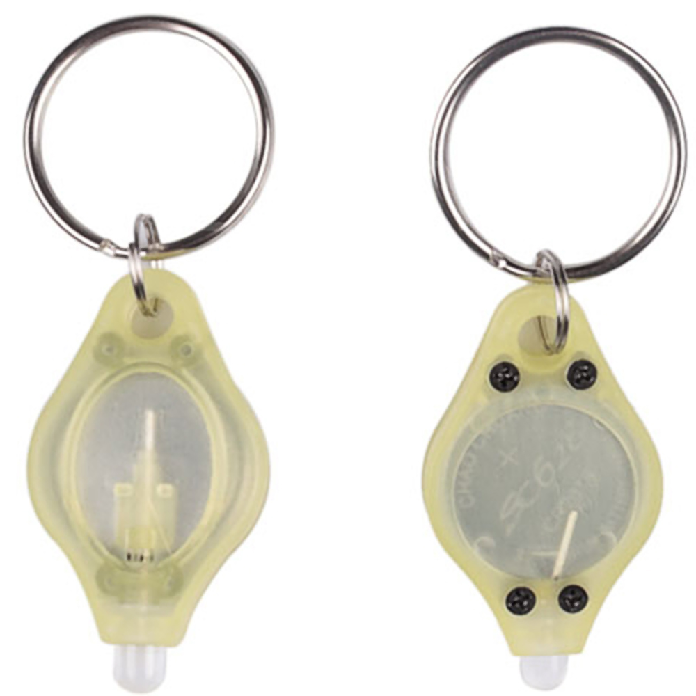 10Pcs Mini LED Micro Keychain Light Key Ring Torch Lamp Flash Bright Flashlight 