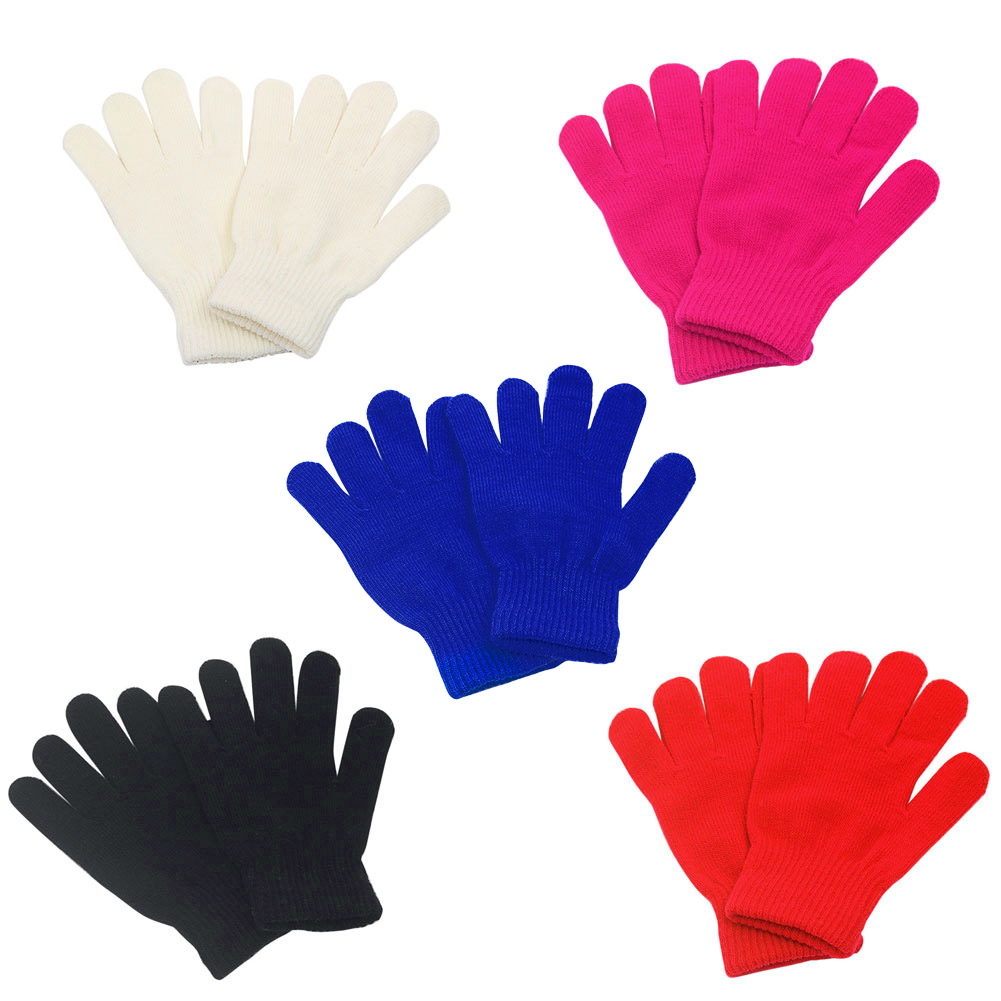 UNIME Kids Gloves Full Fingers Knitted Gloves Warm Mitten Winter Favor for Little Boys and Girls 