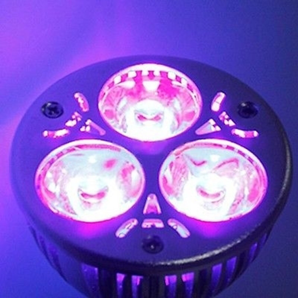 3W E27/GU10/MR16 UV Ultraviolet Purple LED Spot Light Bulb Lamp AC85-265V/12V 
