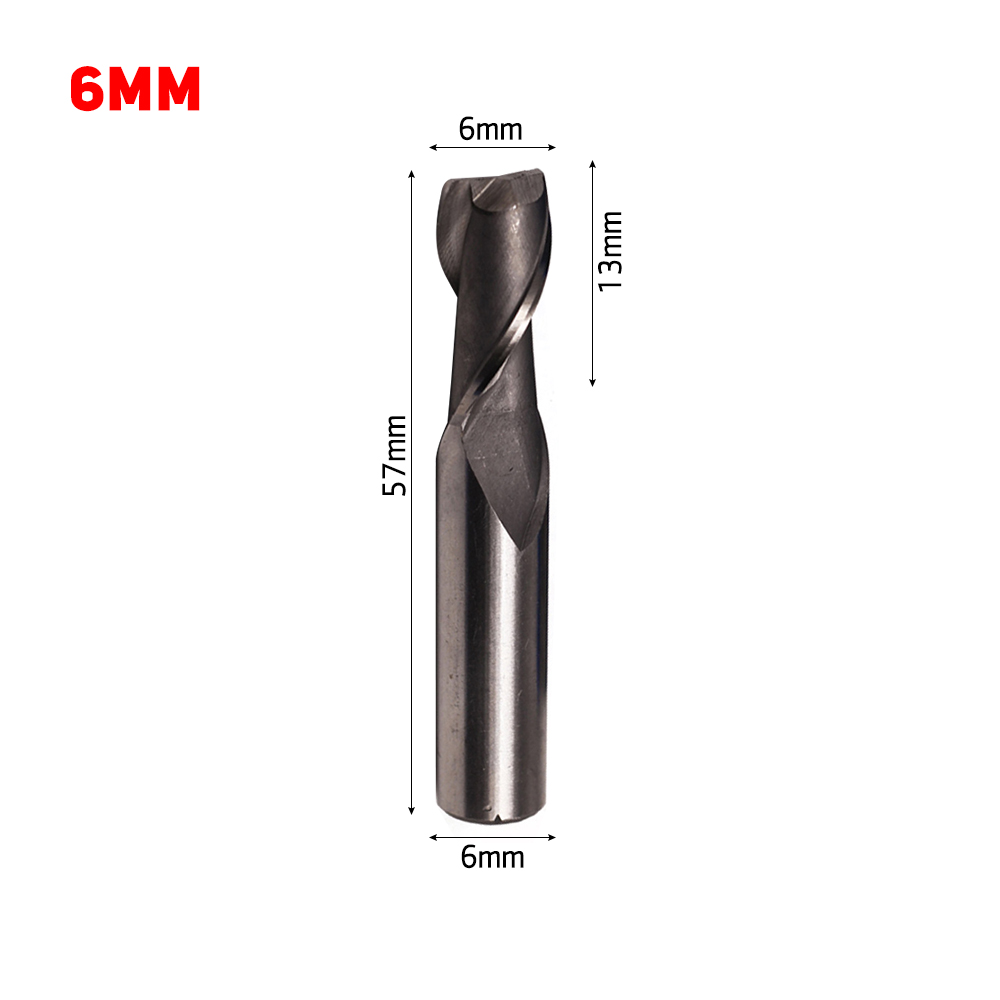 Solid Carbide End Mill 4-Flute Tungsten CNC Milling Cutter 1 /2/3/4/6/8/10/12mm 