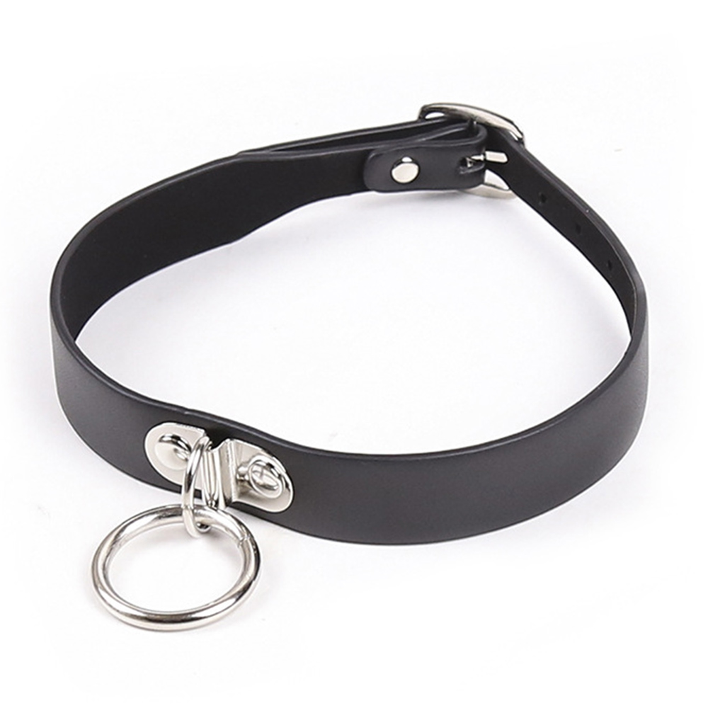 PU Leather Adult Slave Collar Leash Sex Neck Ring Adult Couple Sex Game ...